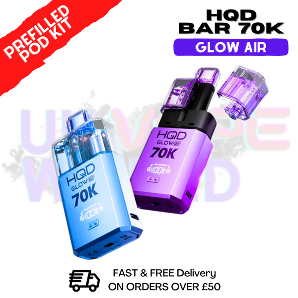 HQD 70K Glow Air 70000 Puff Bar Twist Pod Kit