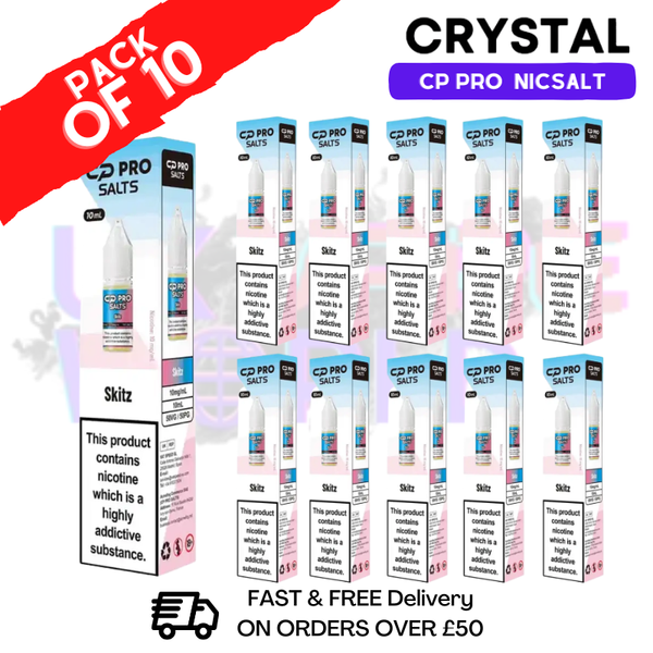 Skitz Crystal CP Pro Nic Salts Box Of 10