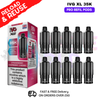 Straw Rasp Cherry IVG XL 35K Replacement Pods Box Of 10 - ukvapeworld