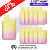 Strawberry Banana Lost Mary 600 Puff Bars Pack Of 10 - ukvapeworld