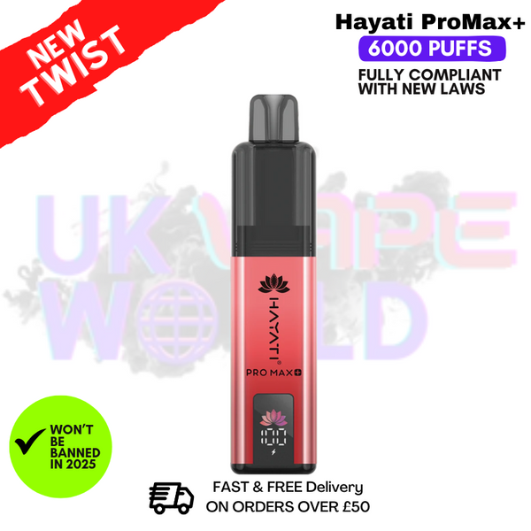Hayati Pro Max 6K Prefilled Pod Kit - Any 3 For £21