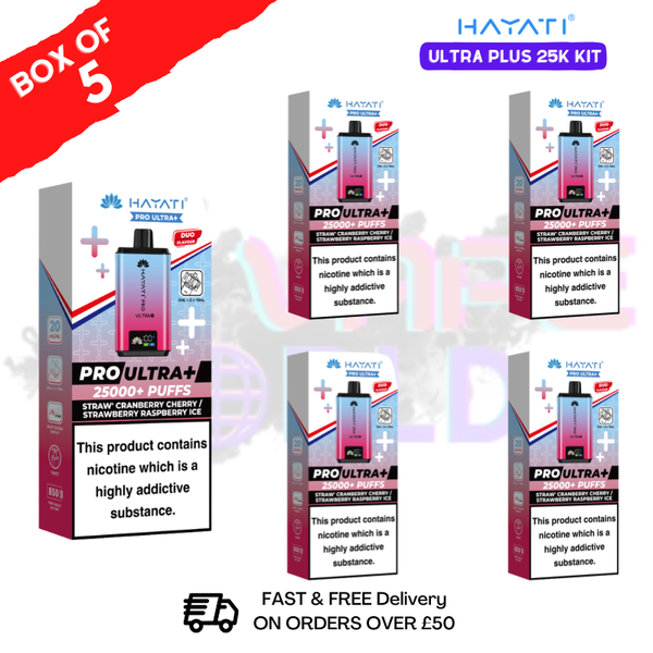 Box Of 5 - Hayati 25K Puff Pro Ultra Prefilled Kit - ONLY £42.99