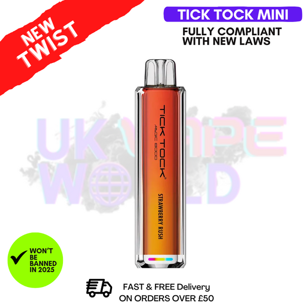 Strawberry RushTick Tock Mini 2000 Puff Kit