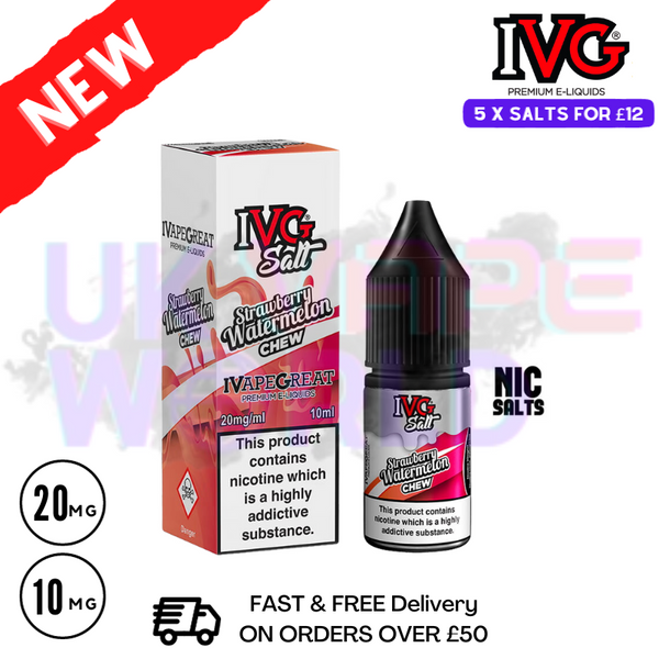 Strawberry Watermelon Chew IVG Salt 10ml Nic Eliquid