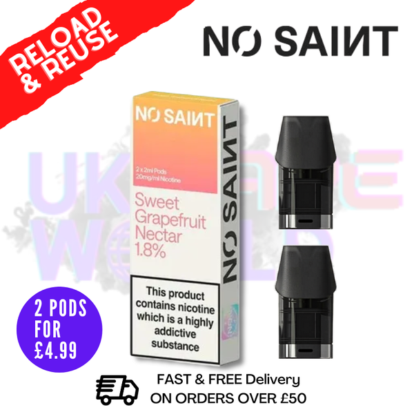 No Saint Replacement Pods Two-Pod Pack - £4.99