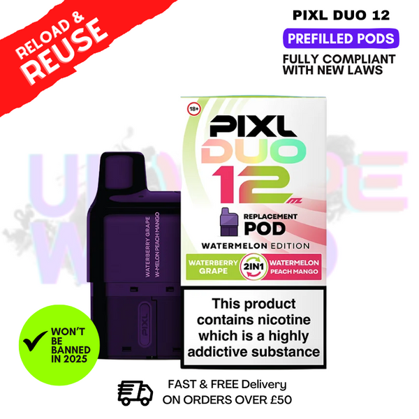 Watermelon Edition Pixl Duo Replacement Pod - £6.99
