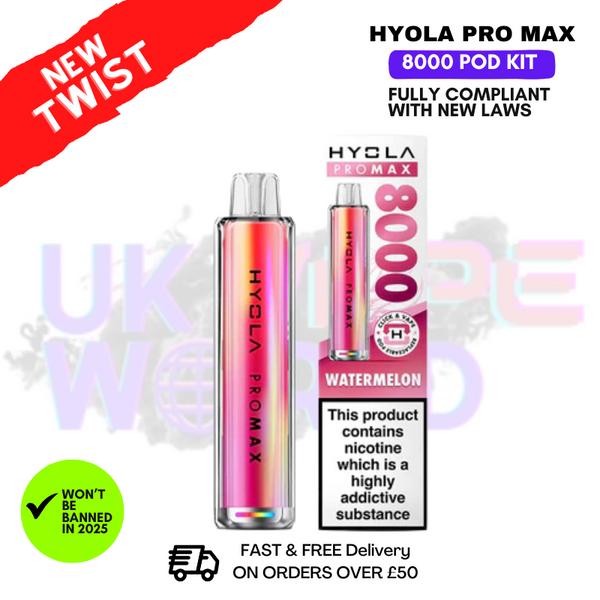 Hyola Pro Max 8000 Puff 8K Kit - ANY 2 FOR £15