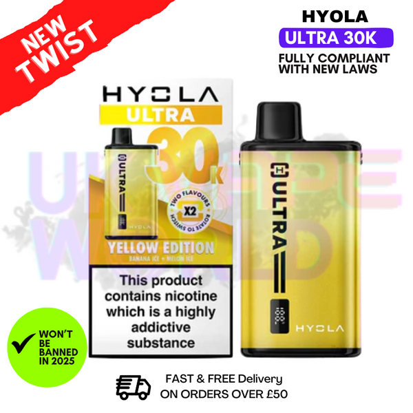 Hyola Ultra 30K Puff 30000 Pod Kit - 2 For £18