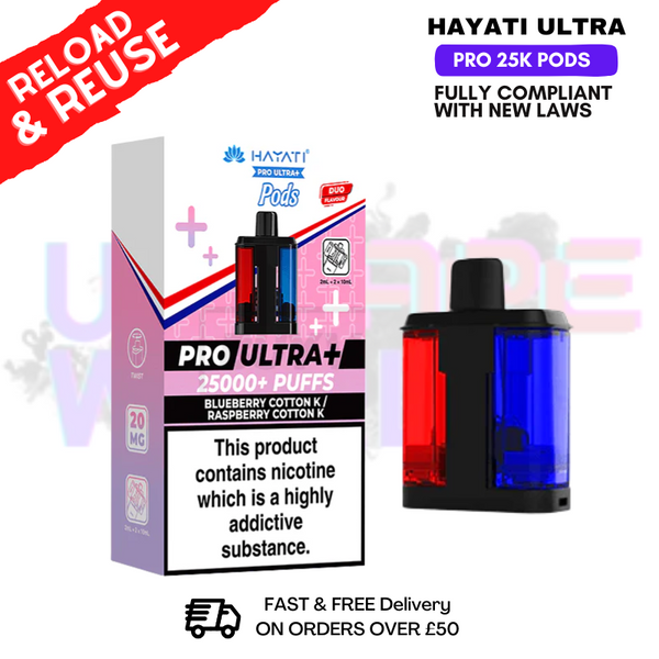 Hayati 25K Replacement Pods Pro Ultra Plus