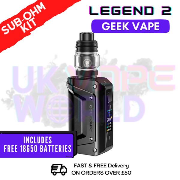 Black GeekVape Aegis Legend 2 L200 Sub Ohm Kit - ONLY £44.99