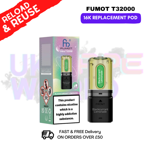 Fumot T32K RandM T32000 REPLACEMENT PODS