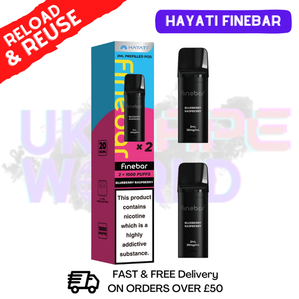 Hayati Finebar Prefilled Replacement Pods [Pack Of 2]