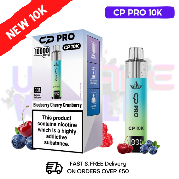 Blueberry Cherry Cranberry Cp Pro 10K Puff Pod Kit - ukvapeworld