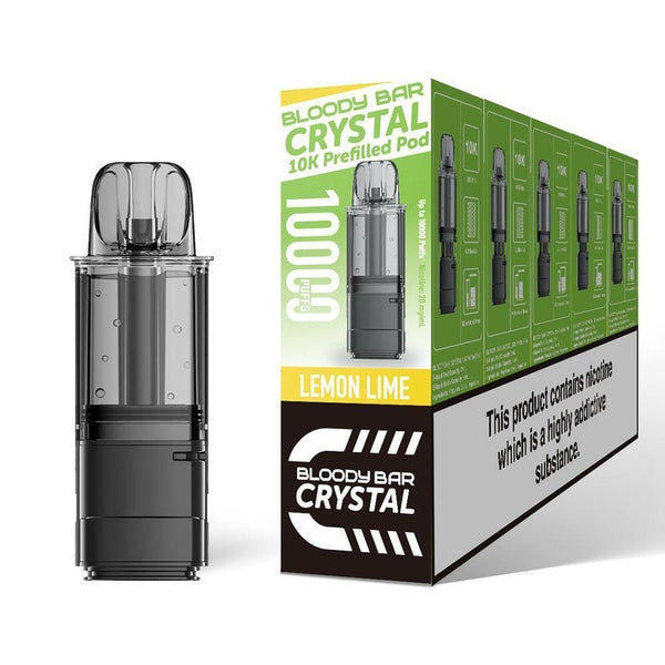 Bloody Bar Crystal 10k Replacement Pods Pack of 5 Lemon Lime
