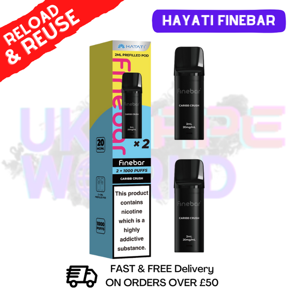 Hayati Finebar Prefilled Replacement Pods [Pack Of 2]