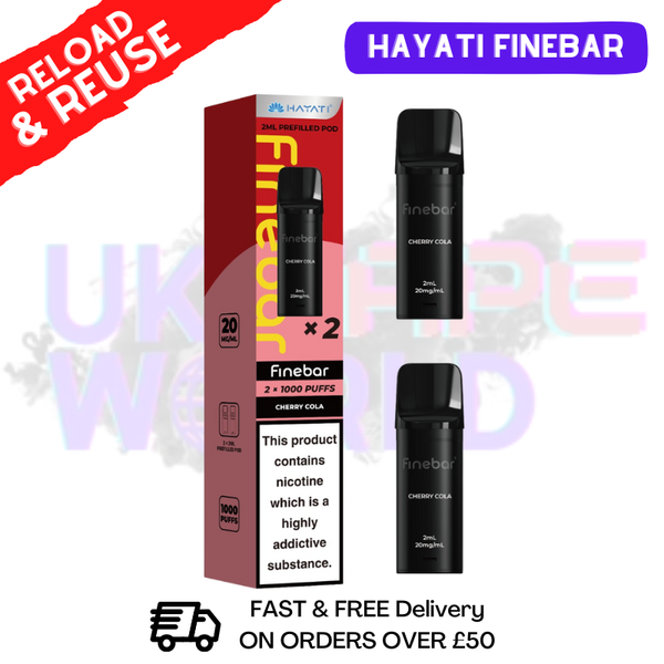 Hayati Finebar Prefilled Replacement Pods [Pack Of 2]
