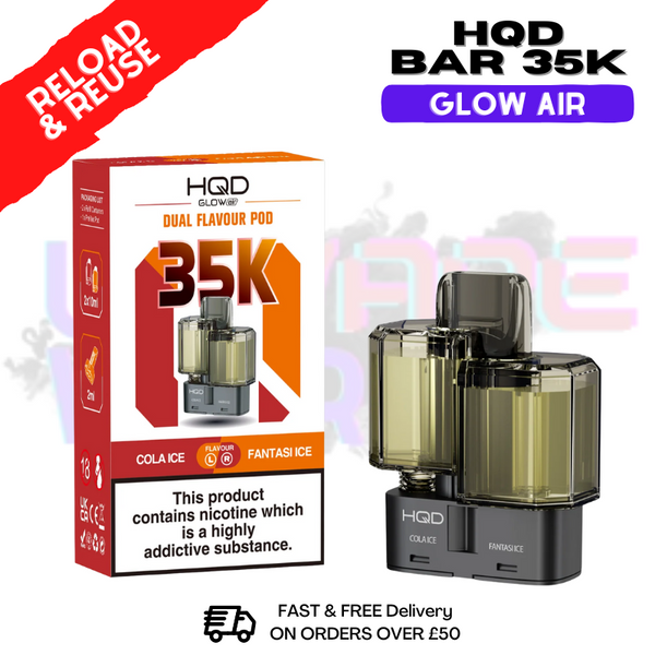HQD 35K Glow Air Replacement Pods