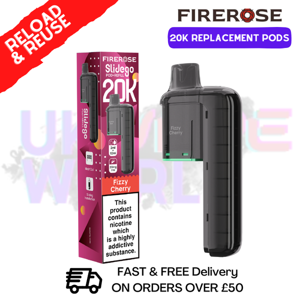 Fizzy Cherry Firerose SlideGo 20K Replacement Pods