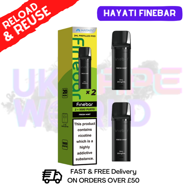 Hayati Finebar Prefilled Replacement Pods [Pack Of 2]