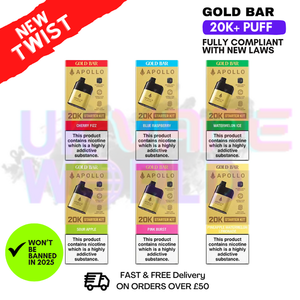Shop Gold Bar Apollo 20K Prefilled Pod Kit