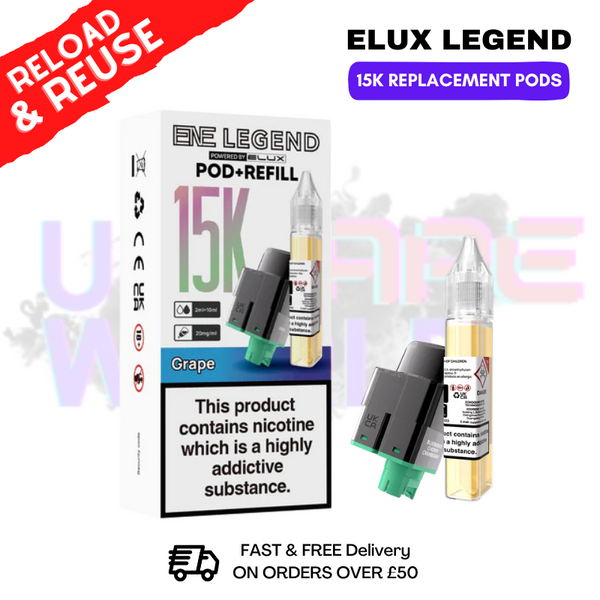 Grape Ene 15K Replacement Pods - Lowest Price - ukvapeworld