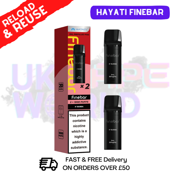 Hayati Finebar Prefilled Replacement Pods [Pack Of 2]