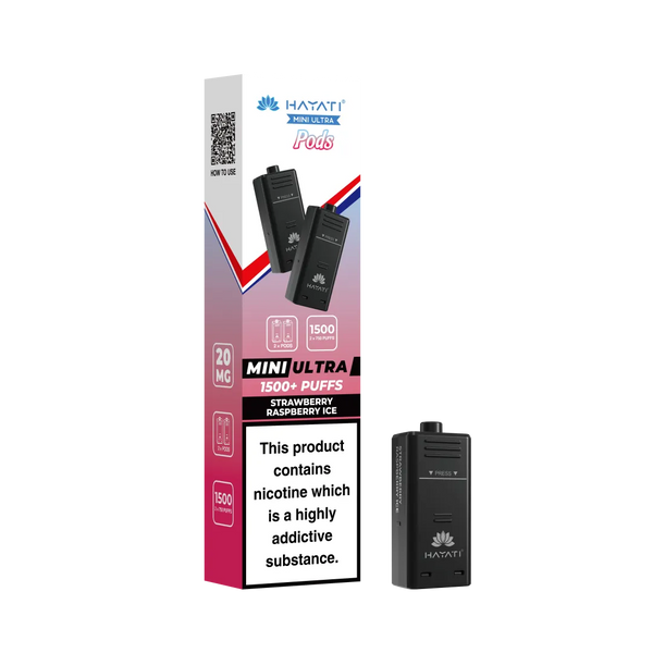 Hayati Mini Ultra 1500 Replacement Pods - Pack Of 5