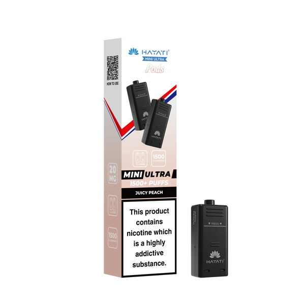 Hayati Mini Ultra 1500 Replacement Pods - Pack Of 5