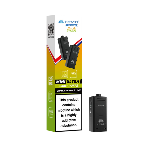 Hayati Mini Ultra 1500 Replacement Pods - Pack Of 5
