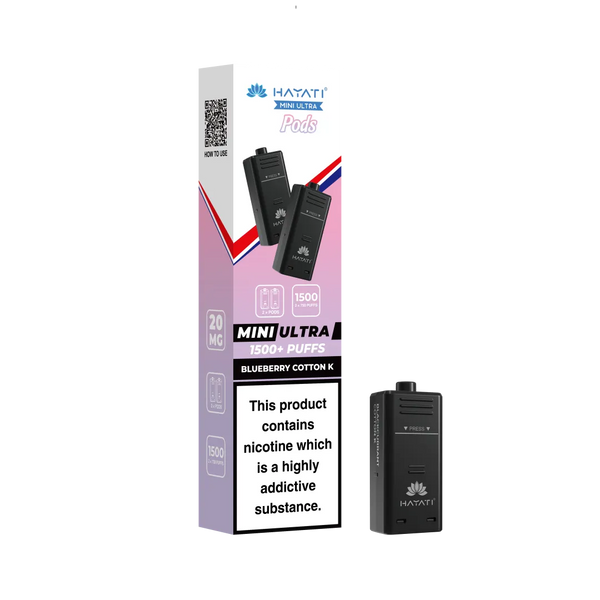 Hayati Mini Ultra 1500 Replacement Pods - Pack Of 5