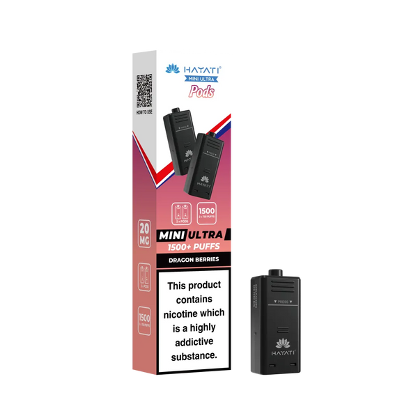 Hayati Mini Ultra 1500 Replacement Pods - Pack Of 5