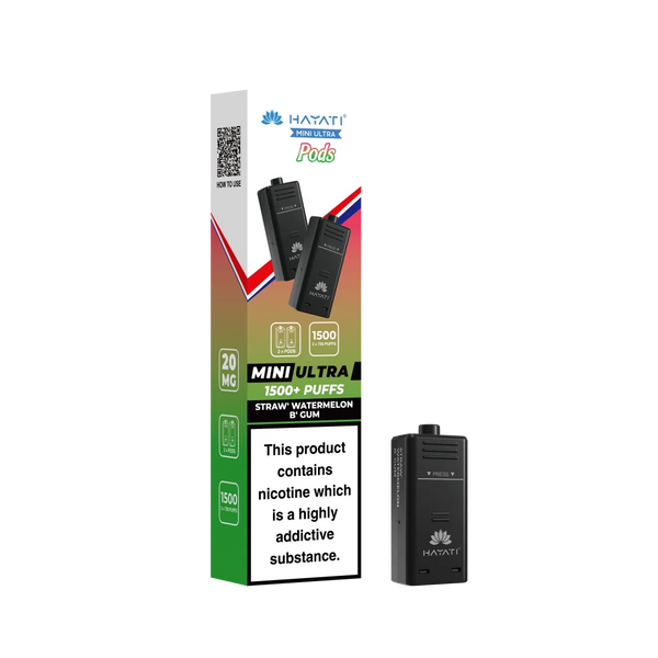 Hayati Mini Ultra 1500 Replacement Pods - Pack Of 5