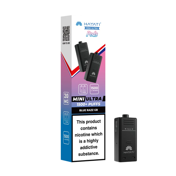 Hayati Mini Ultra 1500 Replacement Pods - Pack Of 5