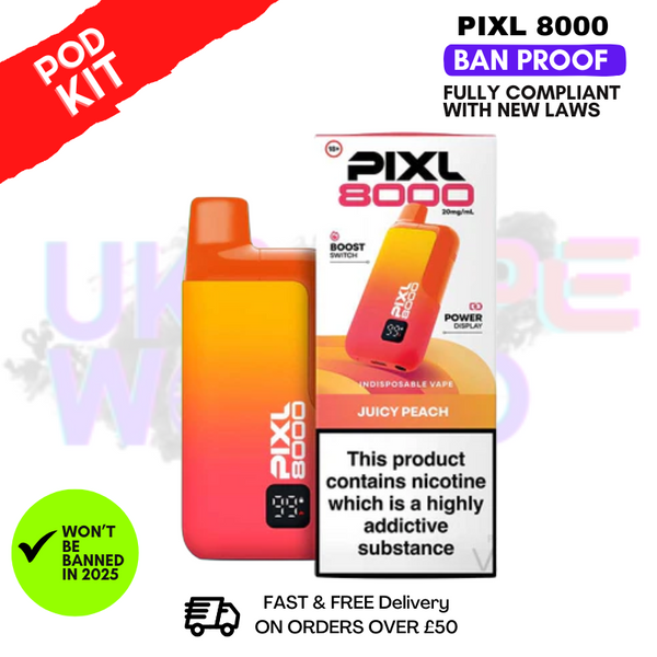 Pixl 8000 Puff Vape Pod Kit | ANY 2 FOR £14