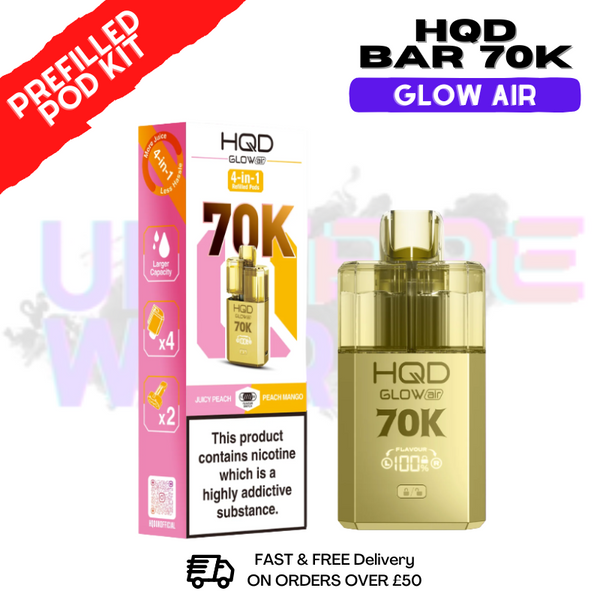 HQD 70K Glow Air 70000 Puff Bar Twist Pod Kit