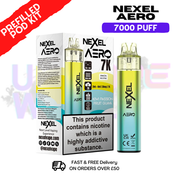 Nexel 7K Aero 7000 Puff Prefilled Pod Kit