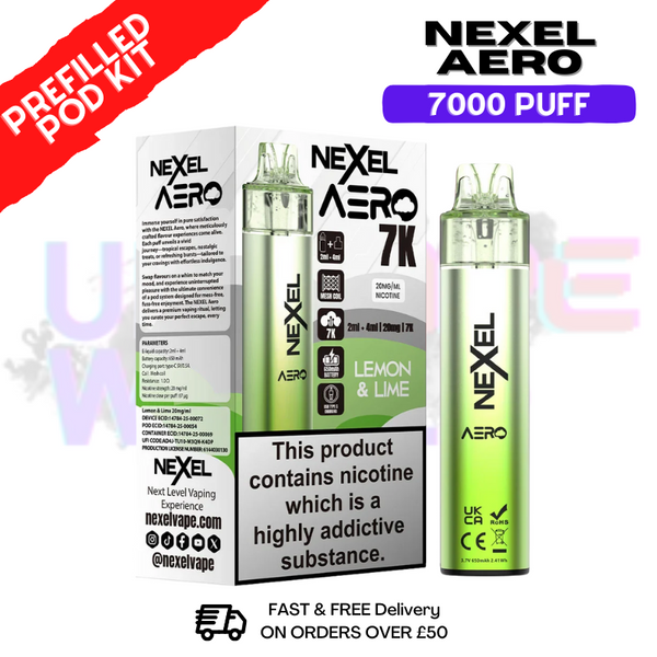 Nexel 7K Aero 7000 Puff Prefilled Pod Kit