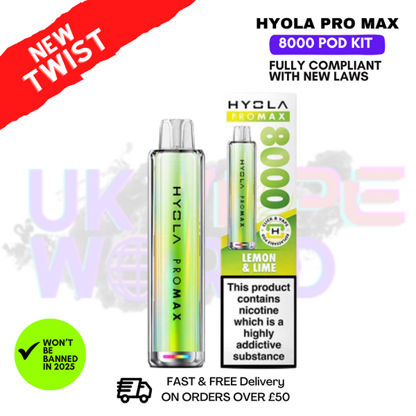 Hyola Pro Max 8000 Puff 8K Kit - ANY 2 FOR £15