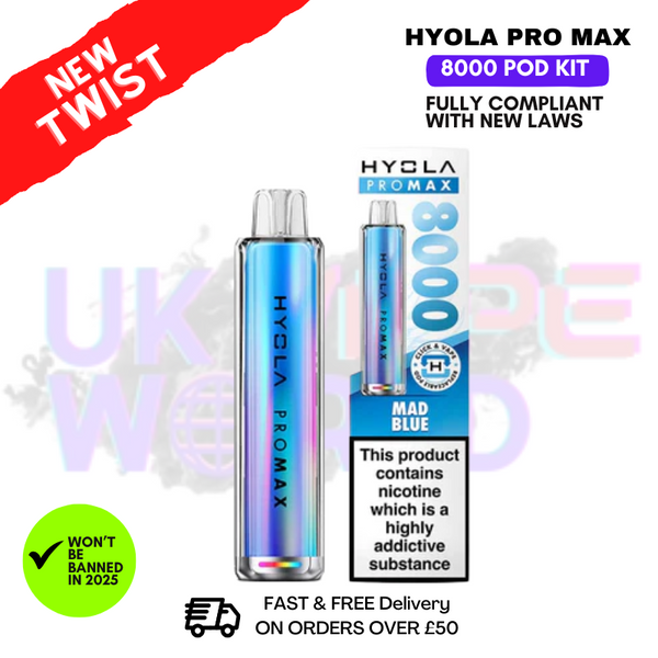 Hyola Pro Max 8000 Puff 8K Kit - ANY 2 FOR £15