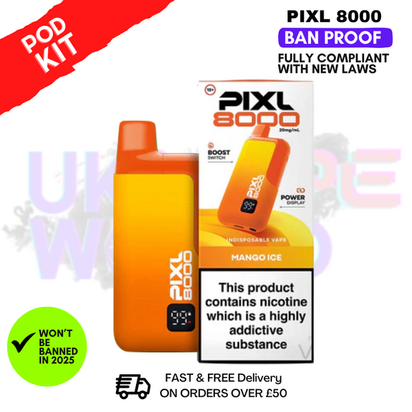 Pixl 8000 Puff Vape Pod Kit | ANY 2 FOR £14