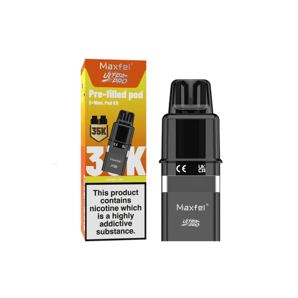 Maxfel Ultra Pro 35K Refill Pods - Eliquid Base - Lemon & Lime