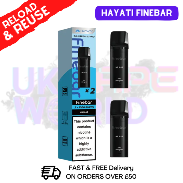 Hayati Finebar Prefilled Replacement Pods [Pack Of 2]