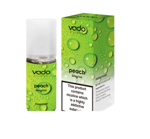 Vado E-Liquid Peach 100ML | 50/50 VG PG | 10X10ML