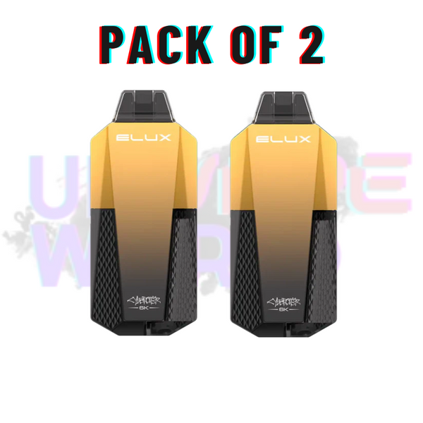 Box Of 2 Pineapple ICE Elux CyberOver 6000 Puff 6K Kit