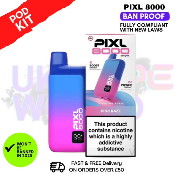 Pixl 8000 Puff Vape Pod Kit | ANY 2 FOR £14