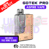 Shop Rose Gold Aspire Gotek Pro Vape Kit | £17.99 | FREE 80ML Eliquid - UK Vape World