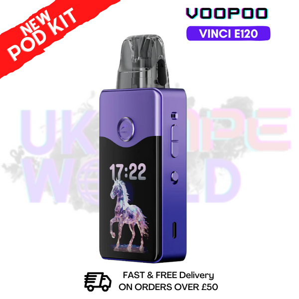 shop Star Purple Voopoo Vinci E120 Kit + Free Nicsalt - ukvapeworld