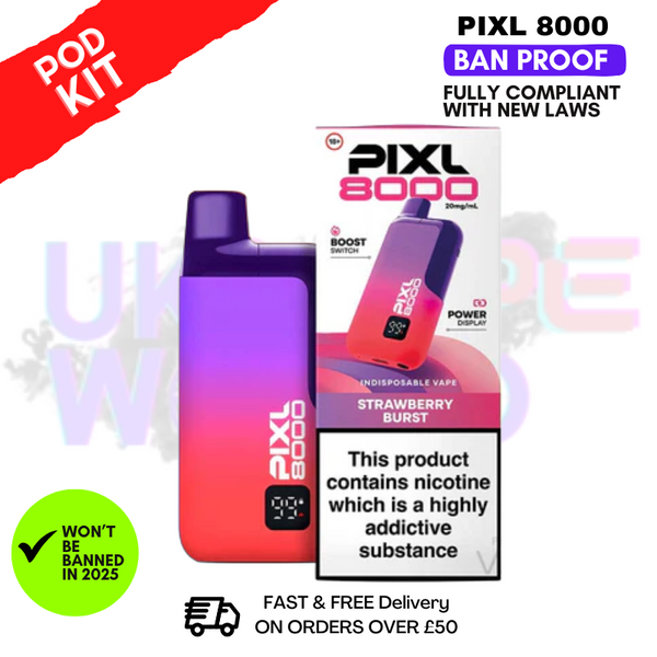 Pixl 8000 Puff Vape Pod Kit | ANY 2 FOR £14
