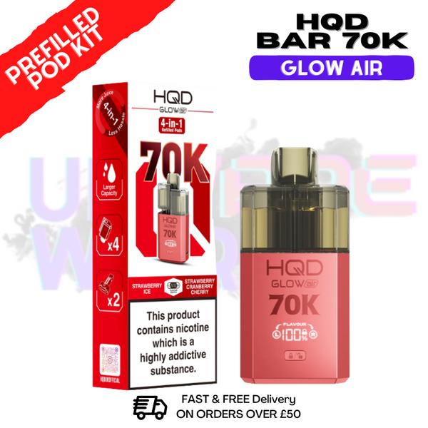 HQD 70K Glow Air 70000 Puff Bar Twist Pod Kit