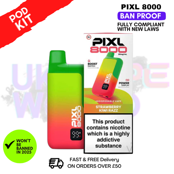 Pixl 8000 Puff Vape Pod Kit | ANY 2 FOR £14